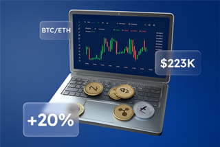 Technology visualisation of an AI automated trading system on Destrade AI